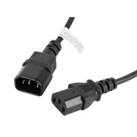 Кабел/преходник Lanberg extension power supply cable IEC 320 C13 ->  C14 1.8m